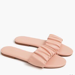 NWOT J.Crew One Strap Slide Sandals in Blush - Size 5.5